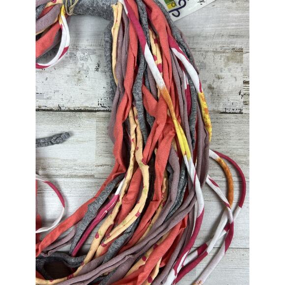 Dona Bela SHREDS Handmade Upcycled Fabric Necklace Multi Color Eco Fashion NWT - Picture 2 of 6
